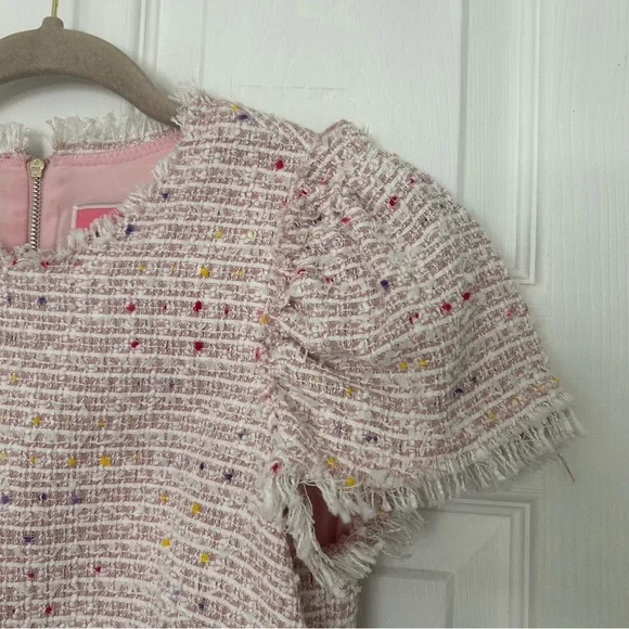 Kate Spade Flutter Sleeve Tweed Dress - Picture 5 of 14